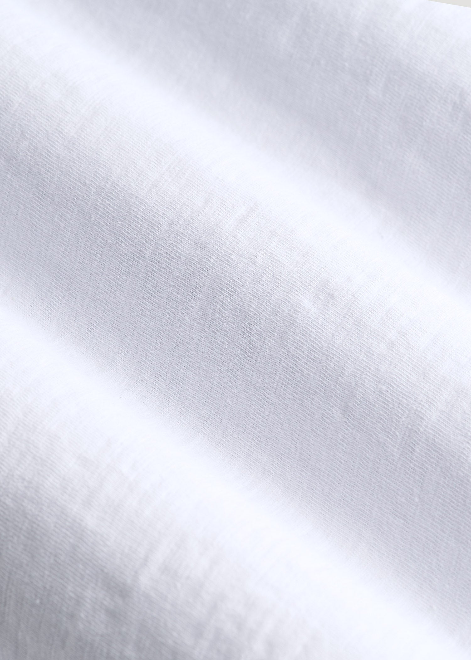 Three-Button Long Sleeve Slub Henley for Tall Men in White