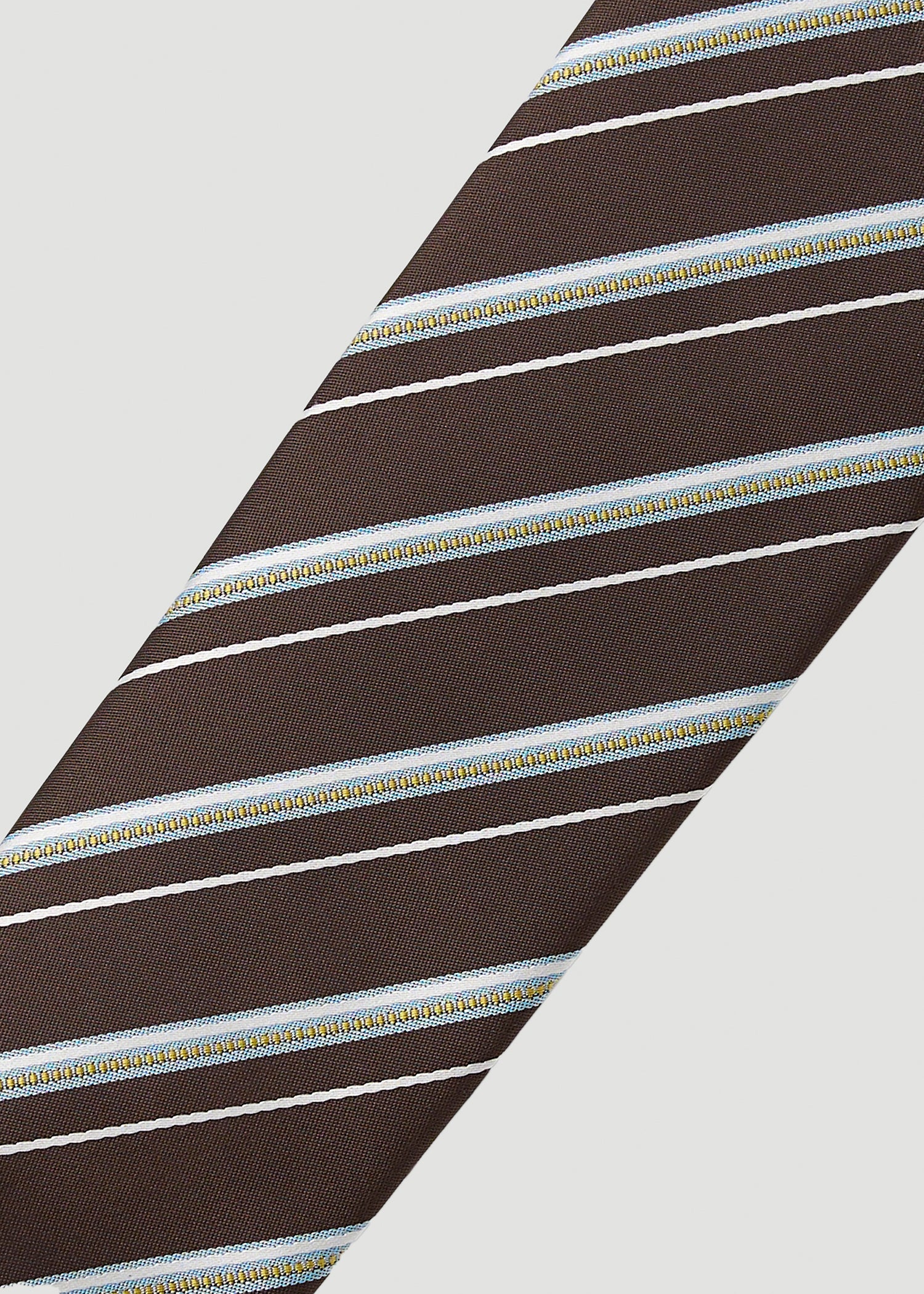 Dress Ties for Tall Men in Espresso Stripe