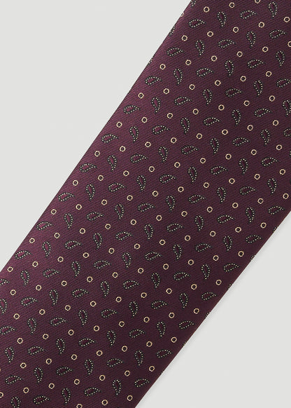 Dress Ties for Tall Men in Port Royal Micro Paisley