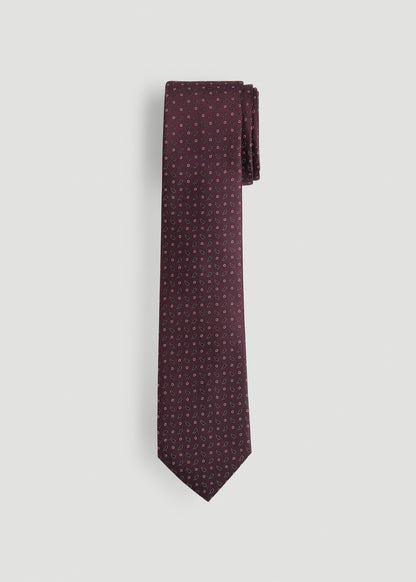 Dress Ties for Tall Men in Port Royal Micro Paisley