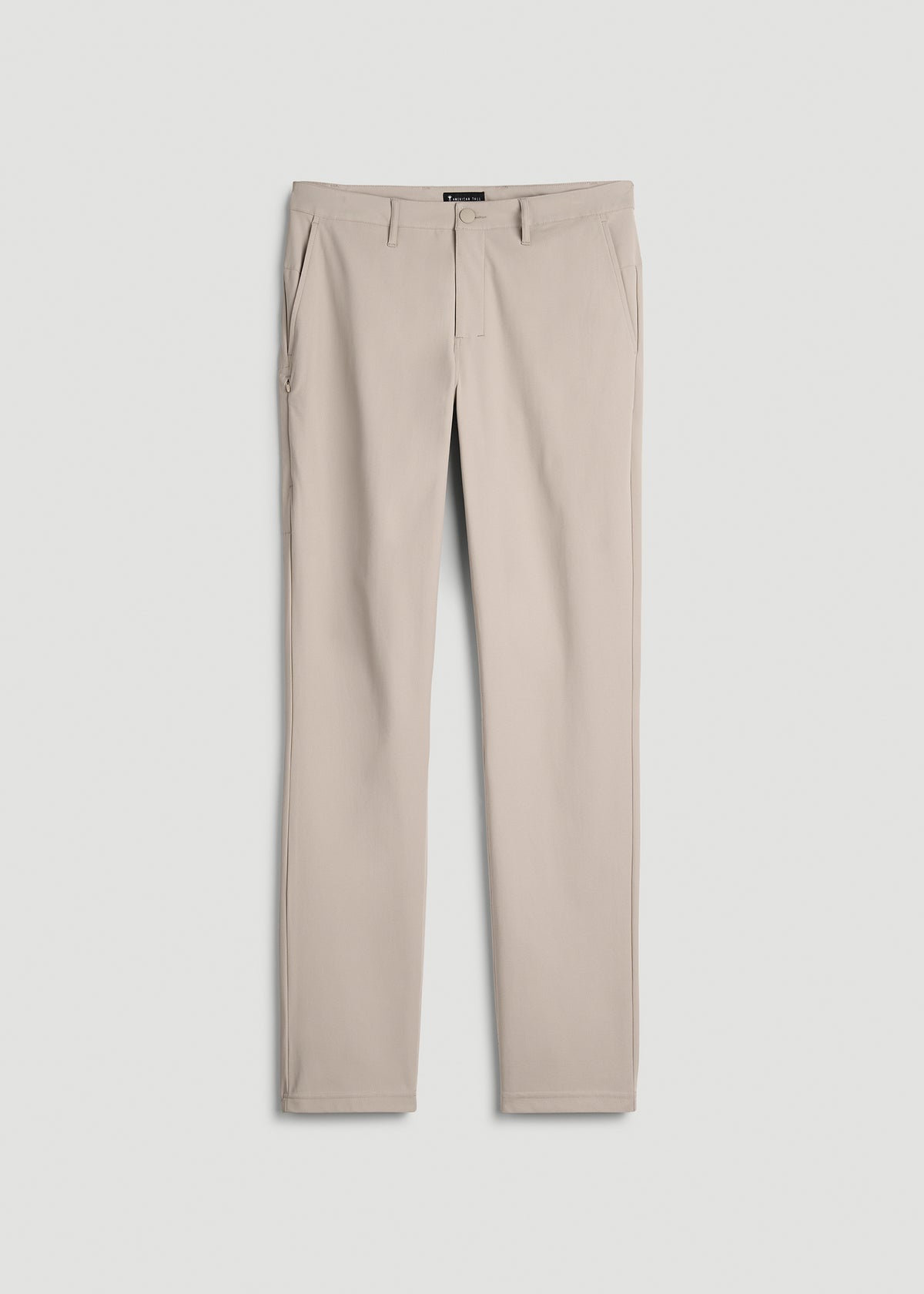 Stretch Commuter Pleated Chino for Tall Men in Simply Taupe