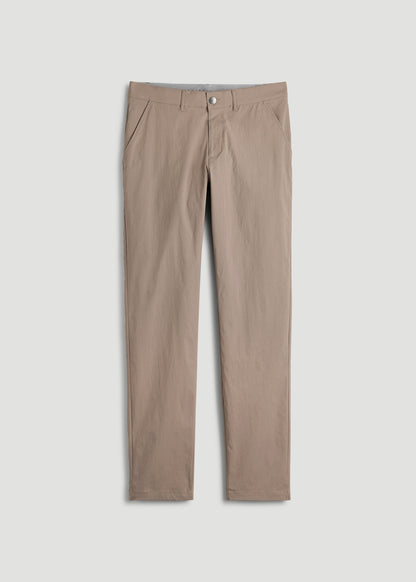 TAPERED FIT Traveler Chino Pants for Tall Men in Dark Sand