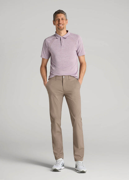 TAPERED FIT Traveler Chino Pants for Tall Men in Dark Sand