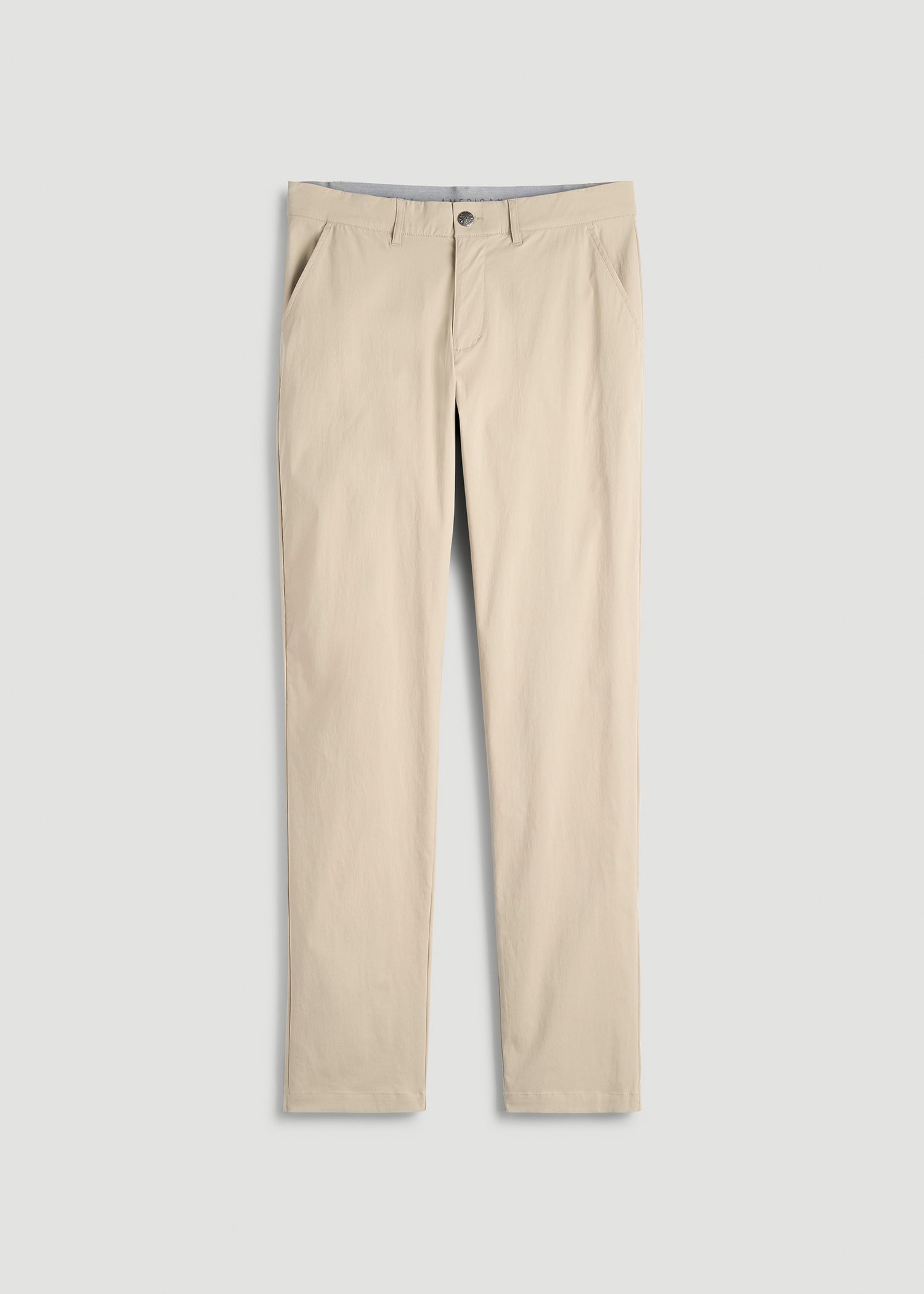 TAPERED FIT Traveler Chino Pants for Tall Men in Light Khaki