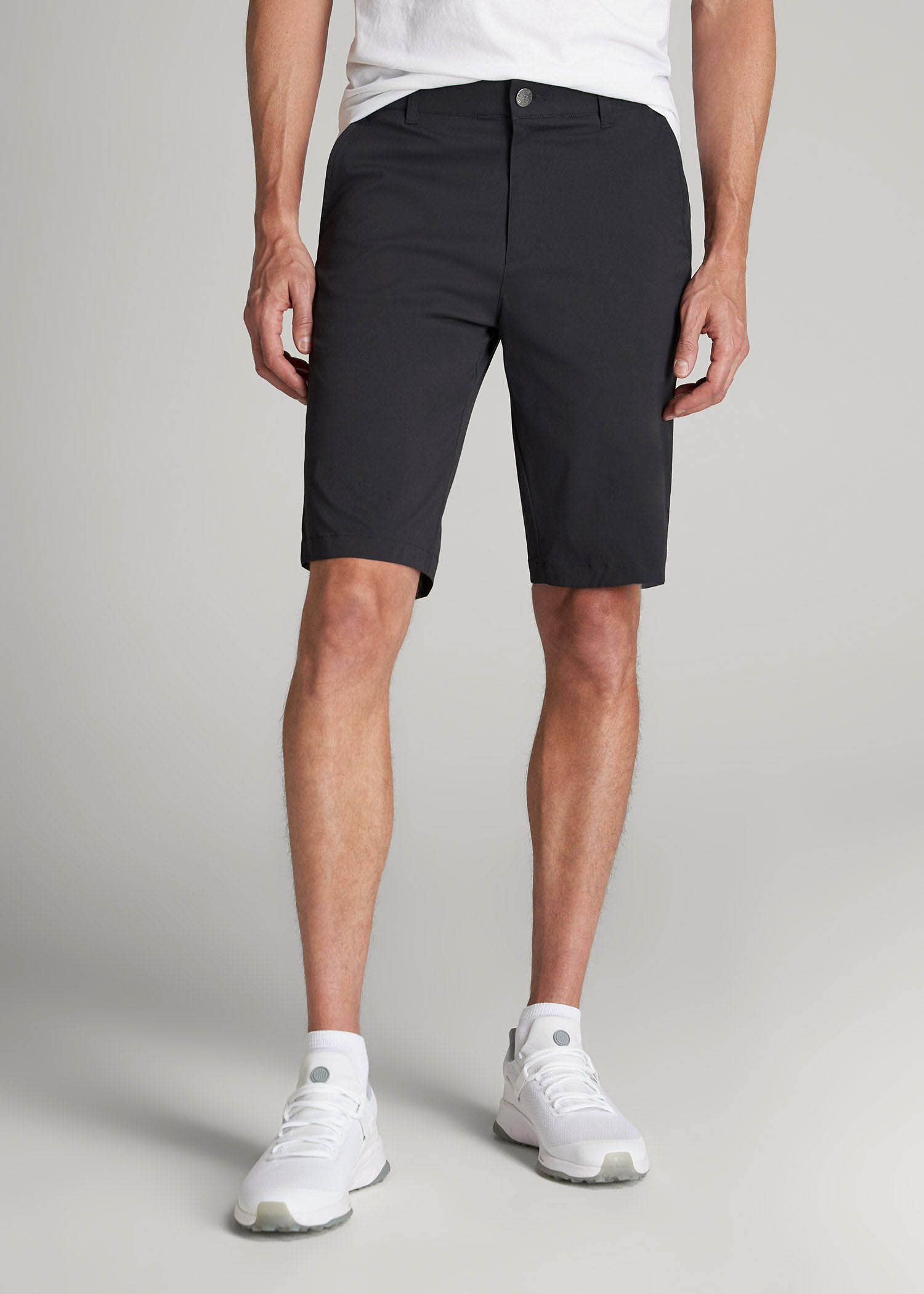 Traveler Chino Shorts for Tall Men in Black