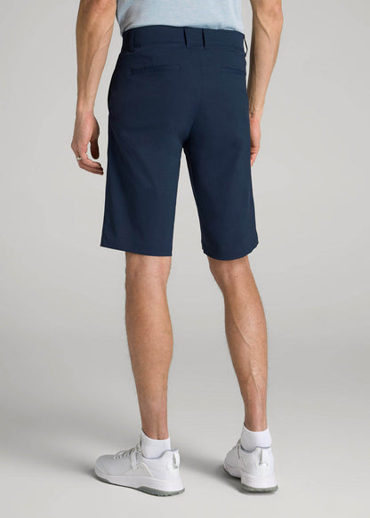 Traveler Chino Shorts for Tall Men in Marine Navy