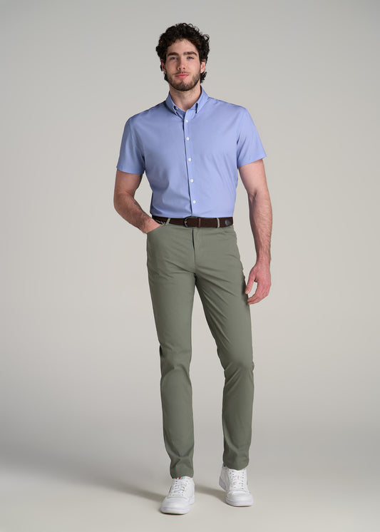 TAPERED-FIT Traveler Pants for Tall Men in Wreath Green