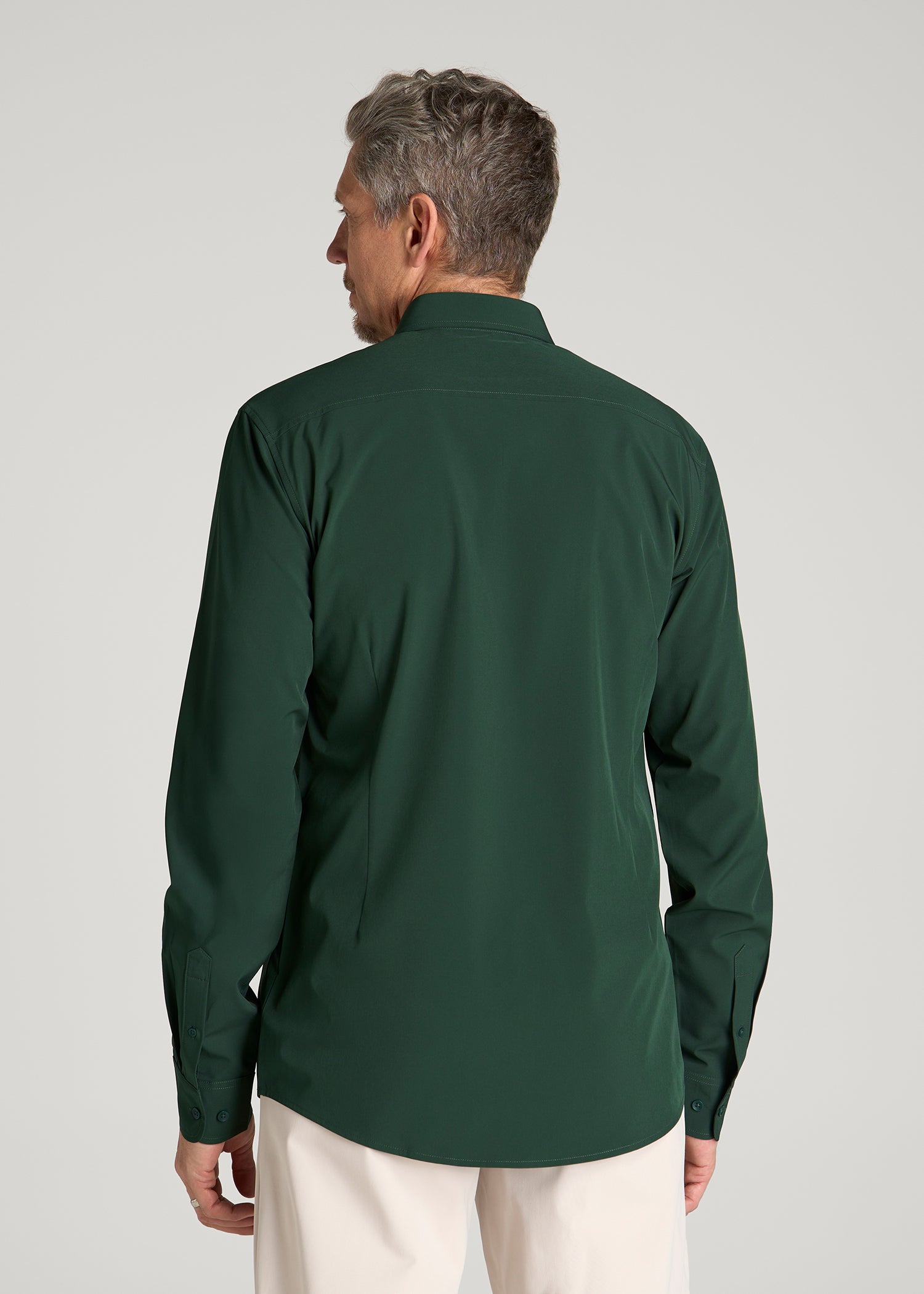 Traveler Stretch Dress Shirt for Tall Men in Boreal Forest