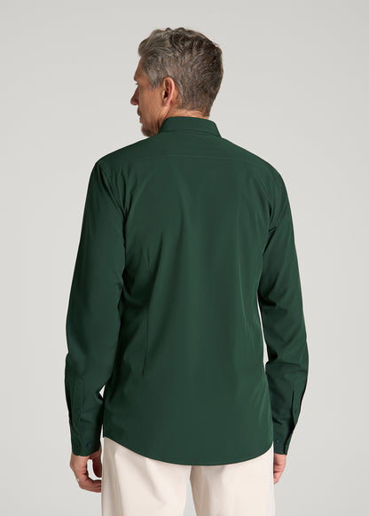 Traveler Stretch Dress Shirt for Tall Men in Boreal Forest
