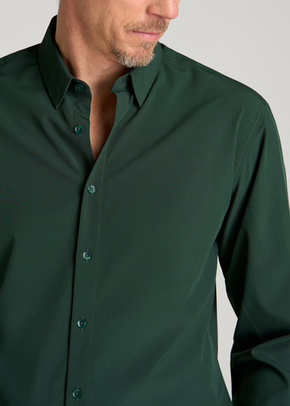 Traveler Stretch Dress Shirt for Tall Men in Boreal Forest