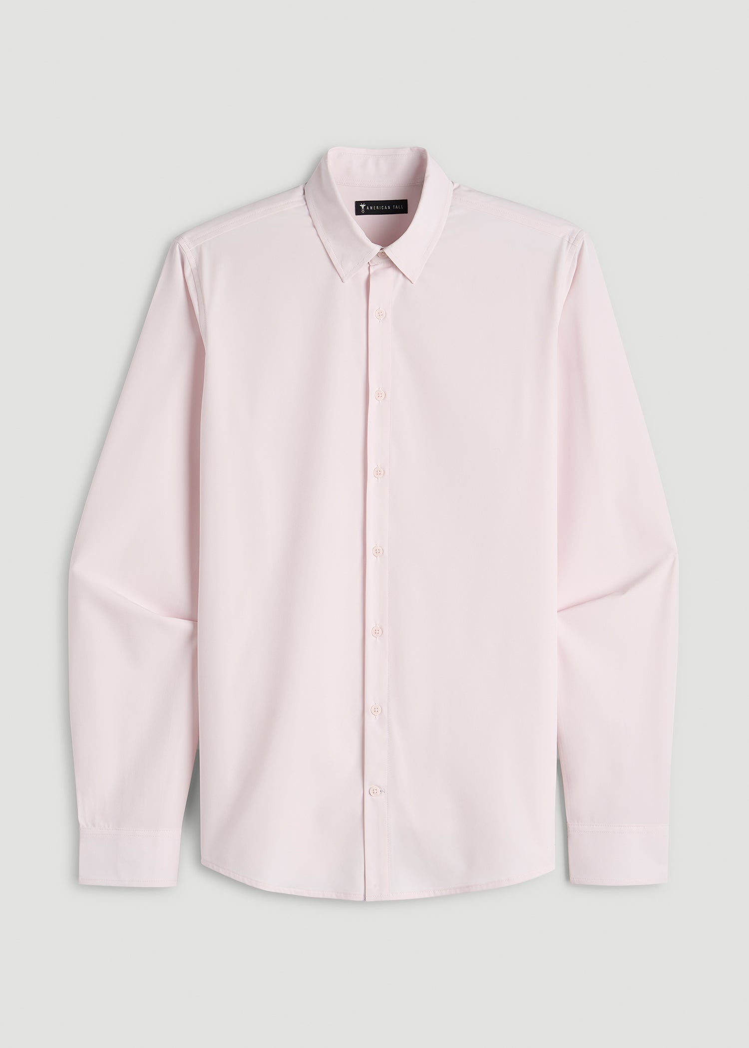 Traveler Stretch Dress Shirt for Tall Men in Grey Lilac XL / Tall / Grey Lilac Traveler Stretch Dress Shirt for Tall Men in Grey Lilac XL / Tall / Grey Lilac