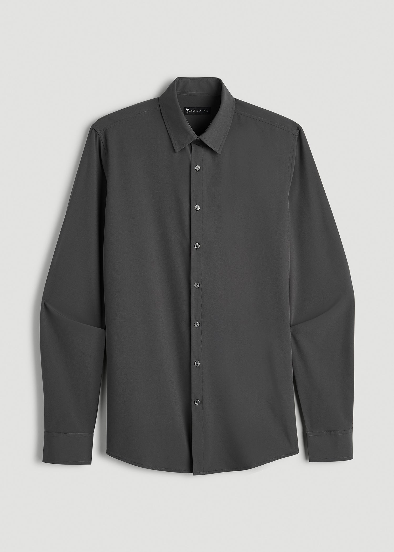 Traveler Stretch Dress Shirt for for Tall Men in Slate