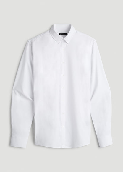 Men's Tall Traveler Stretch Dress Shirt White | American Tall Men's Tall Traveler Stretch Dress Shirt White | American Tall