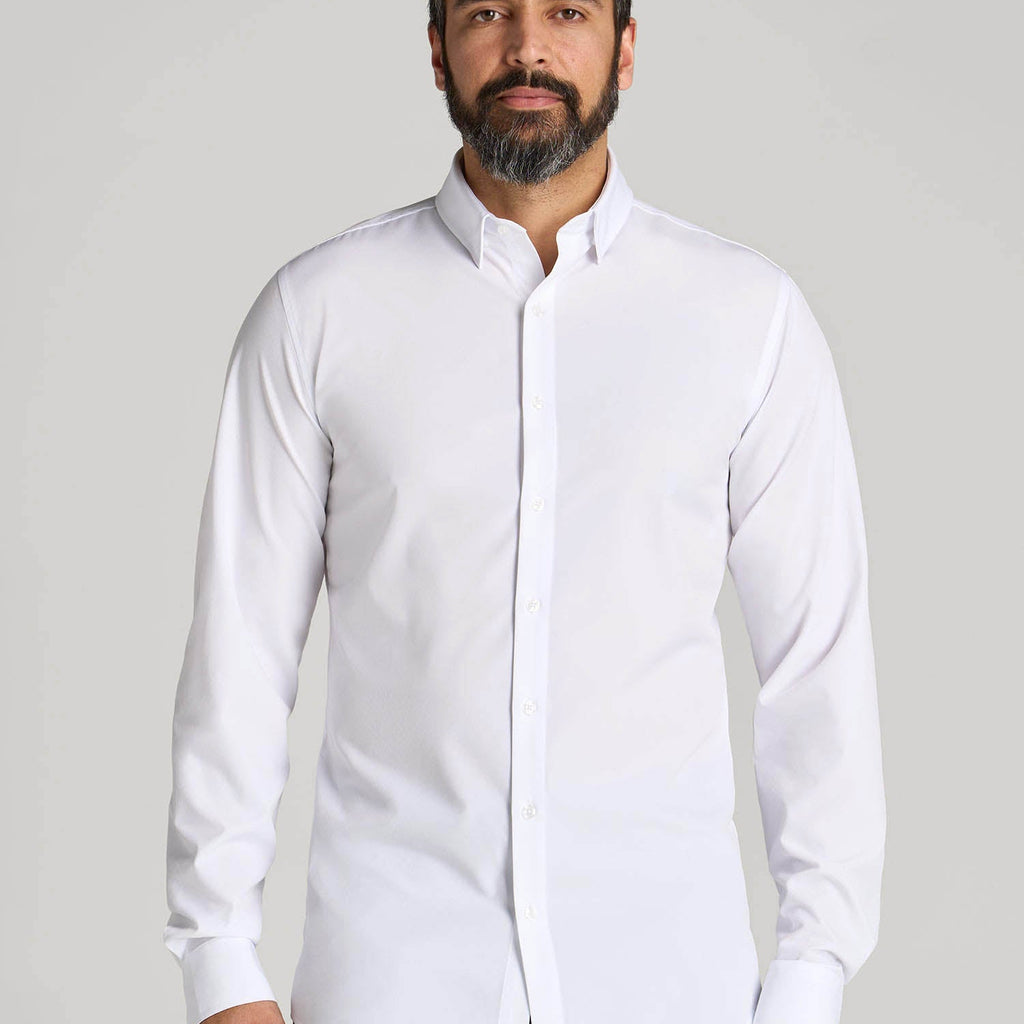 Men's Tall Traveler Stretch Dress Shirt White