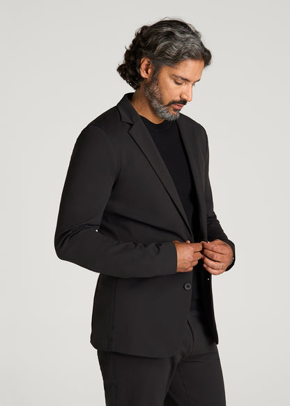 Traveler Twill Blazer for Tall Men in Black
