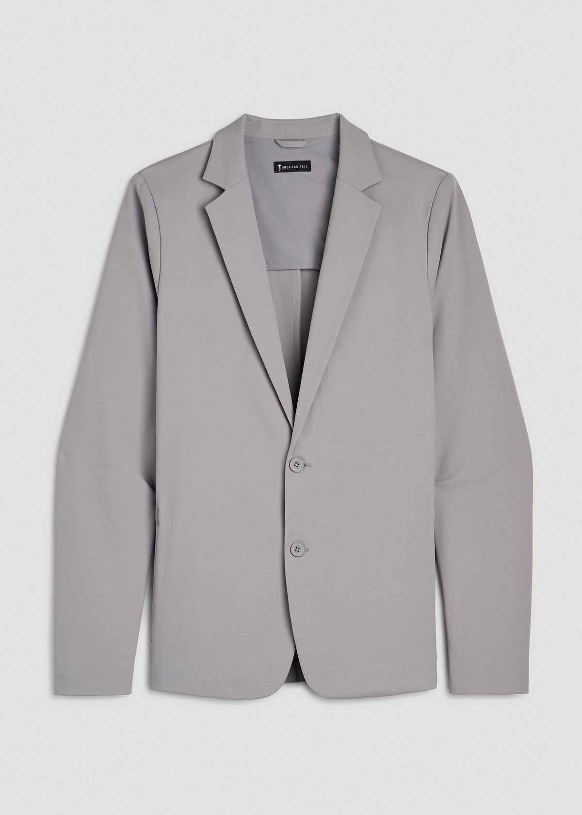 Traveler Twill Blazer for Tall Men in Pebble Grey