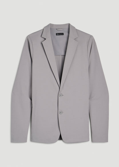 Traveler Twill Blazer for Tall Men in Pebble Grey