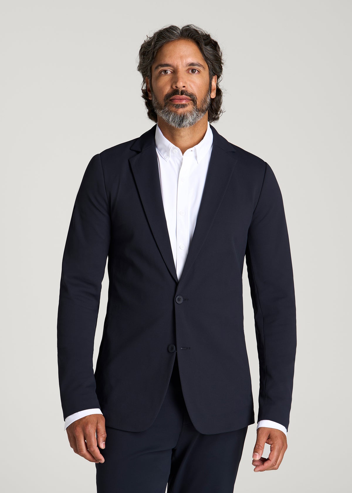 Traveler Twill Blazer for Tall Men in Royal Navy