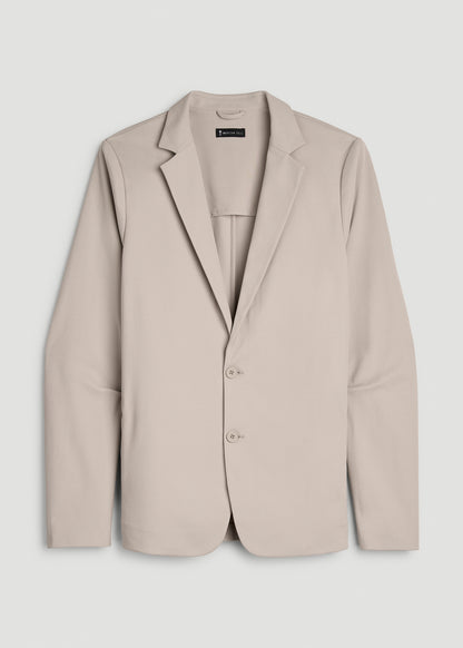 Traveler Twill Blazer for Tall Men in Simply Taupe