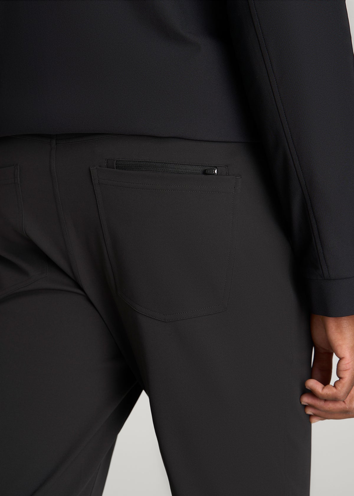 Traveler Twill Pants for Tall Men in Black