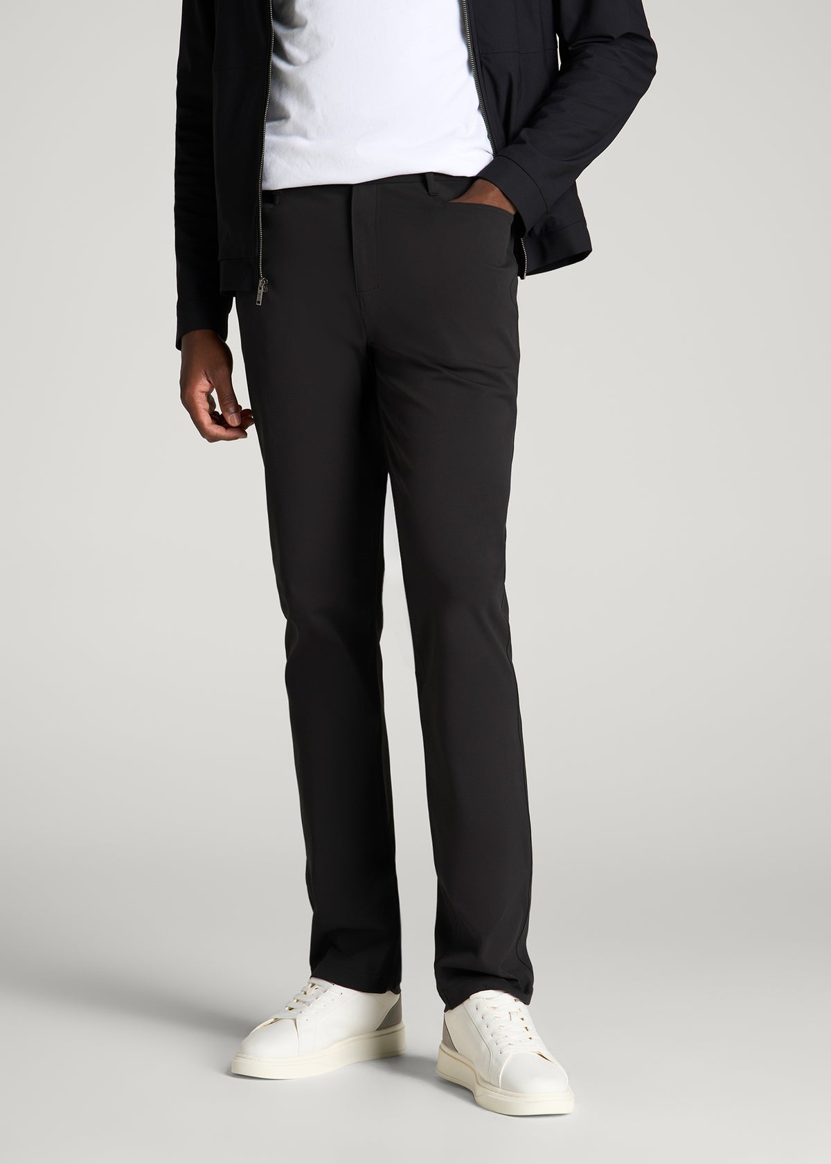 Traveler Twill Pants for Tall Men in Black