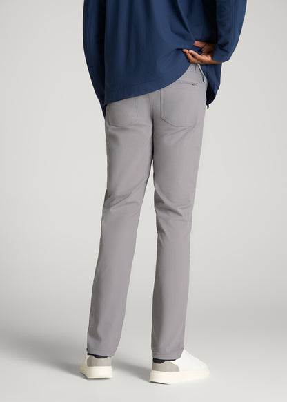 Traveler Twill Pants for Tall Men in Pebble Grey