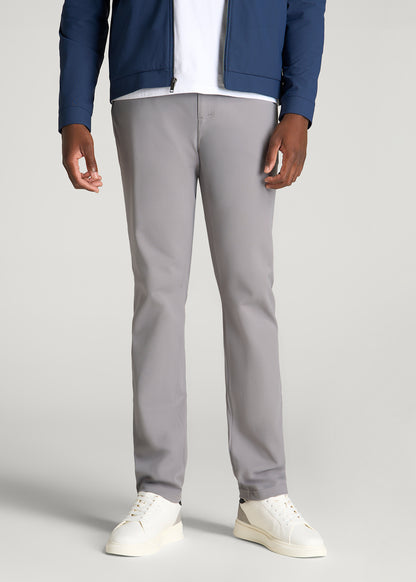 Traveler Twill Pants for Tall Men in Pebble Grey