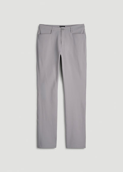 Traveler Twill Pants for Tall Men in Pebble Grey