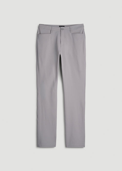 Traveler Twill Pants for Tall Men in Pebble Grey