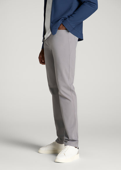 Traveler Twill Pants for Tall Men in Pebble Grey