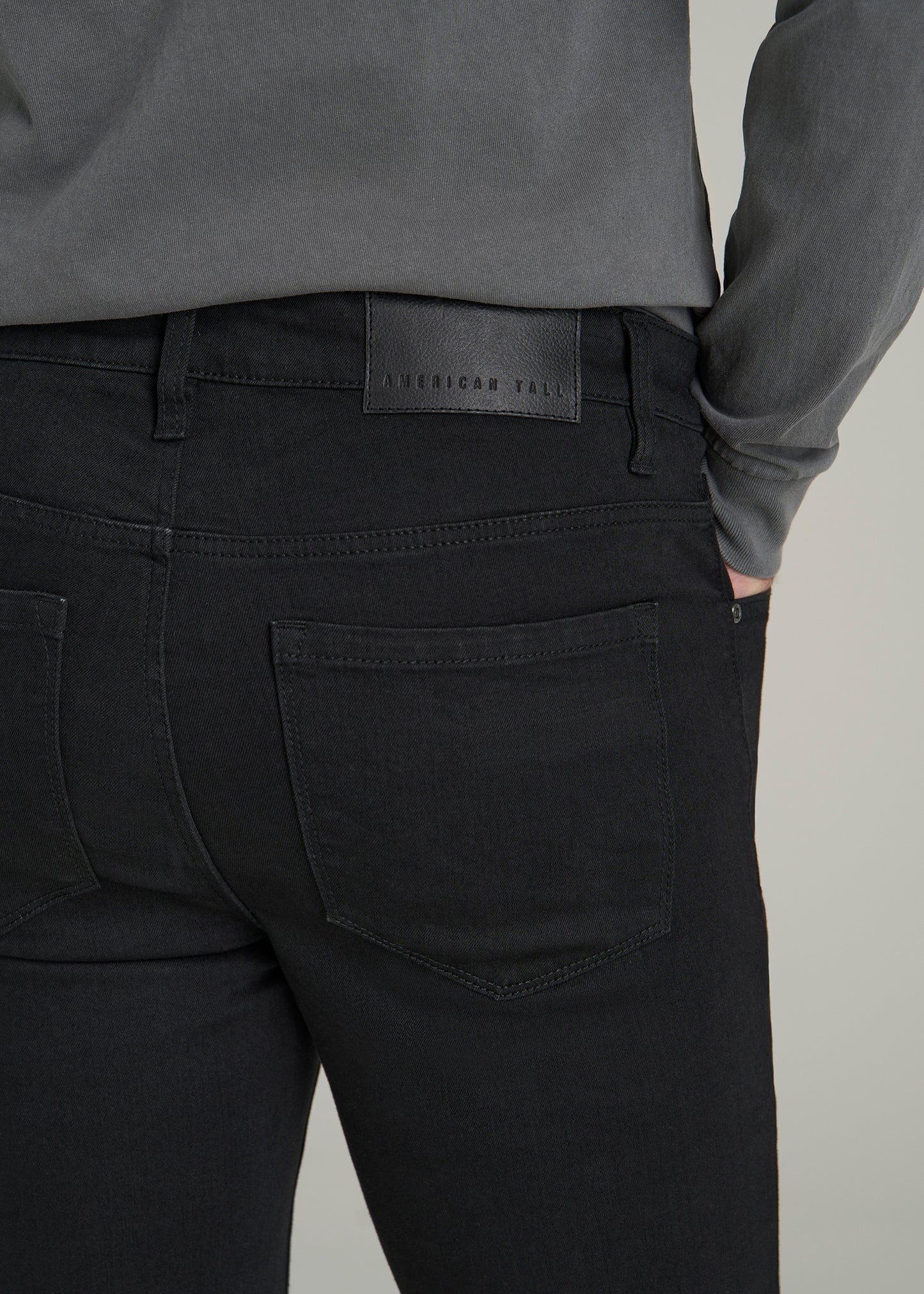 Travis SKINNY Jeans for Tall Men in Black