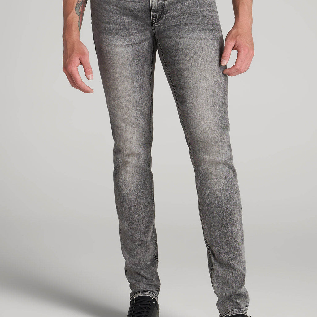 Black Faded Jeans Mens: Tall Travis Faded Black Skinny Jeans 