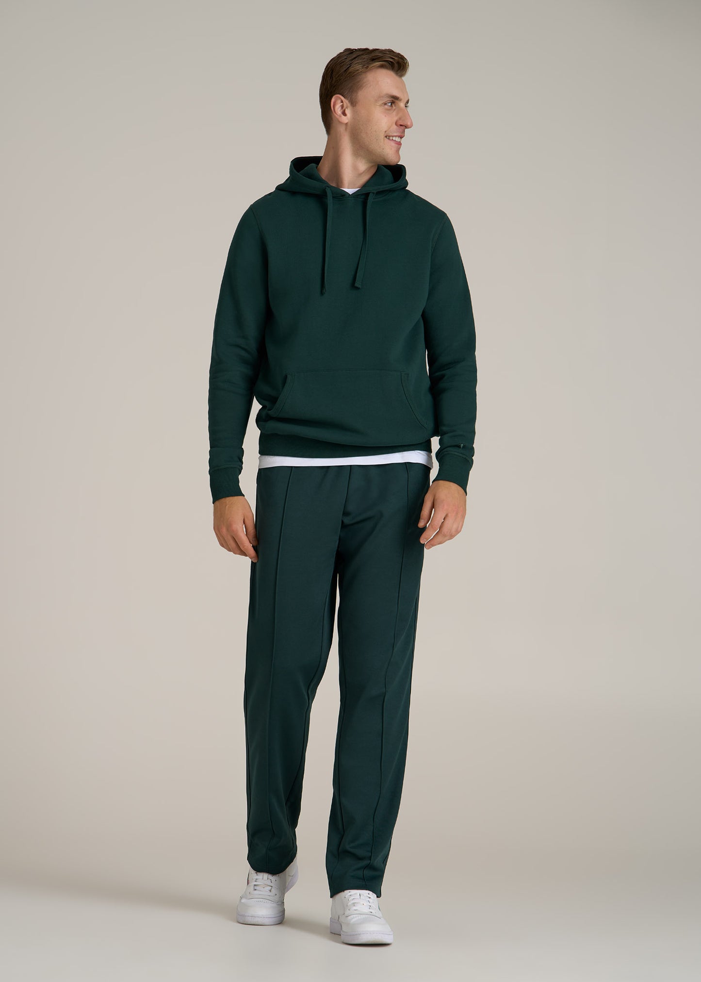 Tricot Track Pants for Tall Men in Emerald