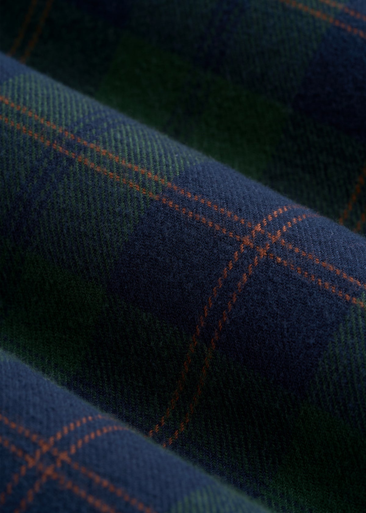 Twin Pocket Flannel Button Shirt for Tall Men in Boreal Forest Tartan