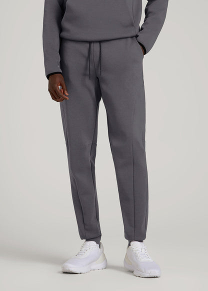 Tech Motion Fleece Joggers for Tall Men in Iron Grey