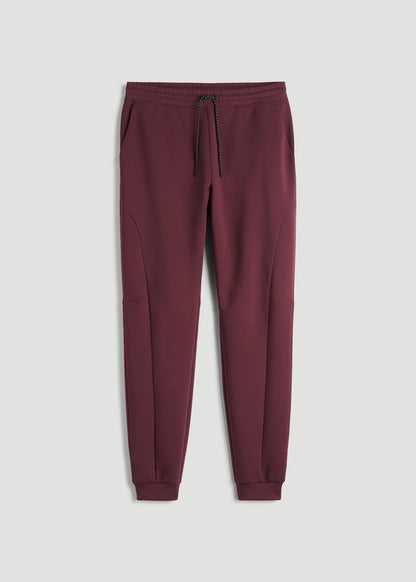 Tech Motion Fleece Joggers for Tall Men in Tawny Port