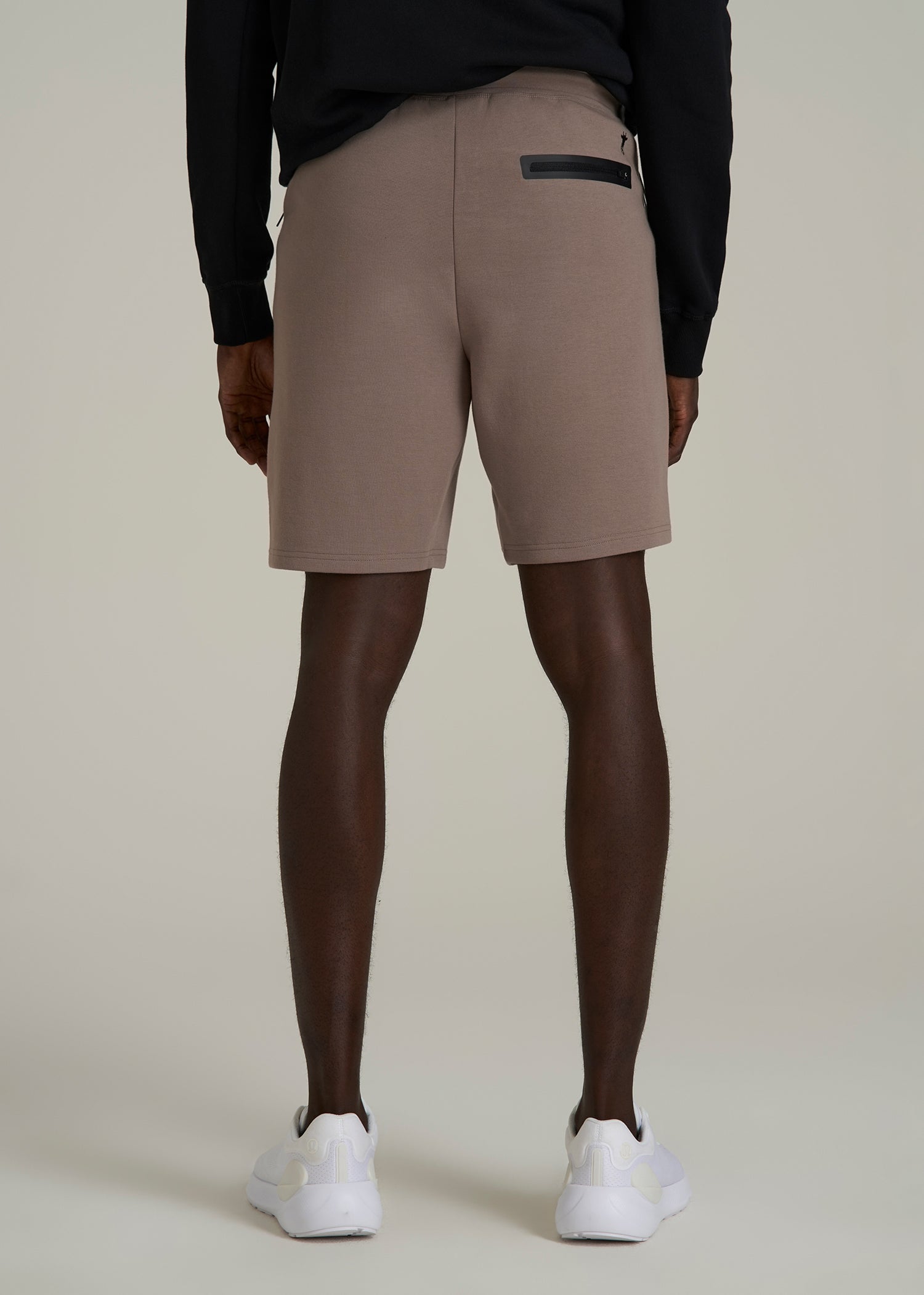 Tech Motion Fleece Shorts for Tall Men in Portobello