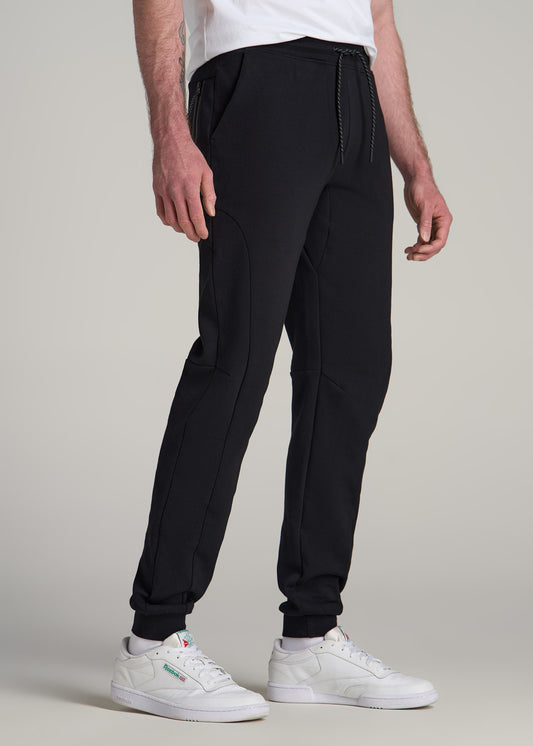 Weekender Stretch Lounge Joggers for Tall Men in Dark Teal Mix