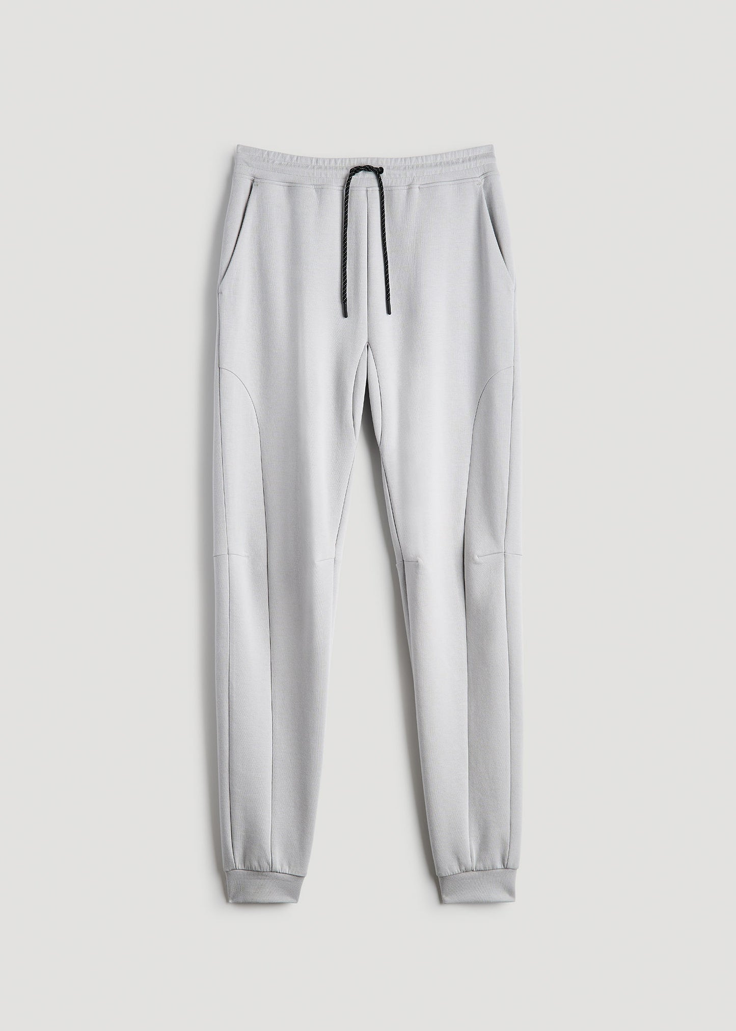 Tall Men's Utility Fleece Joggers in Silver Grey