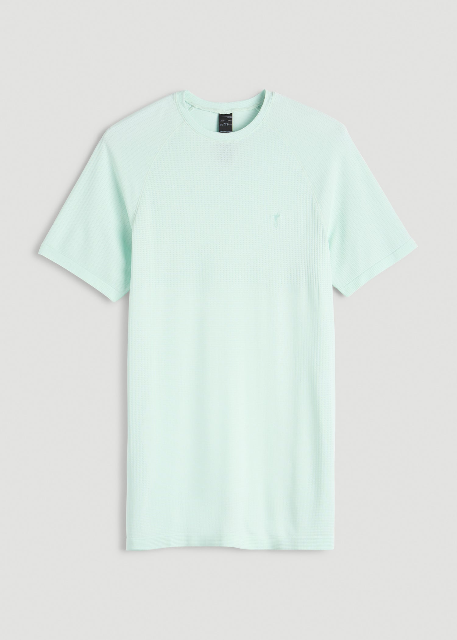 Vented Training Top for Tall Men in Opal Blue