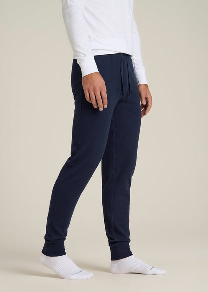 Waffle-Knit Lounge Jogger for Tall Men in Patriot Blue