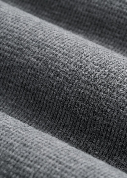 Waffle-Knit Lounge Jogger for Tall Men in Stone Grey Mix