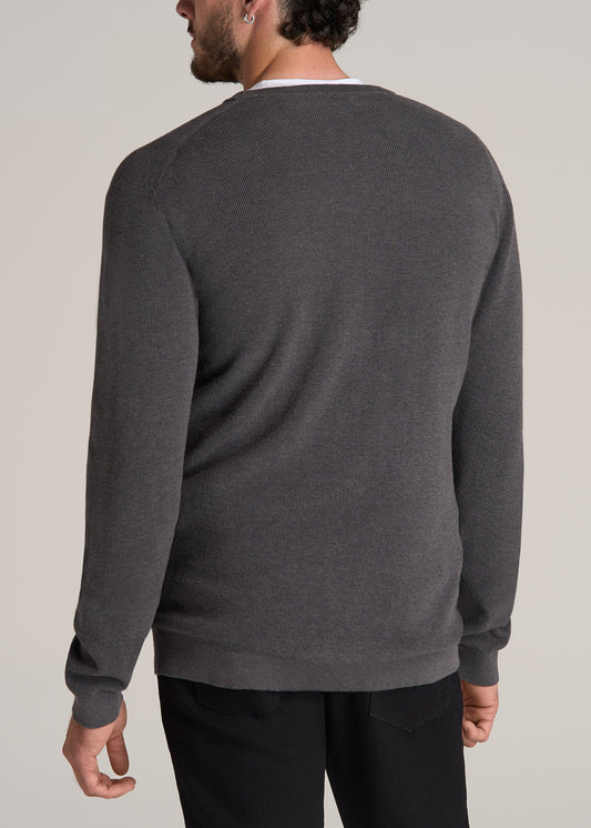 American-Tall-Men-Waffle-Knit-Sweater-Charcoal-Mix-back