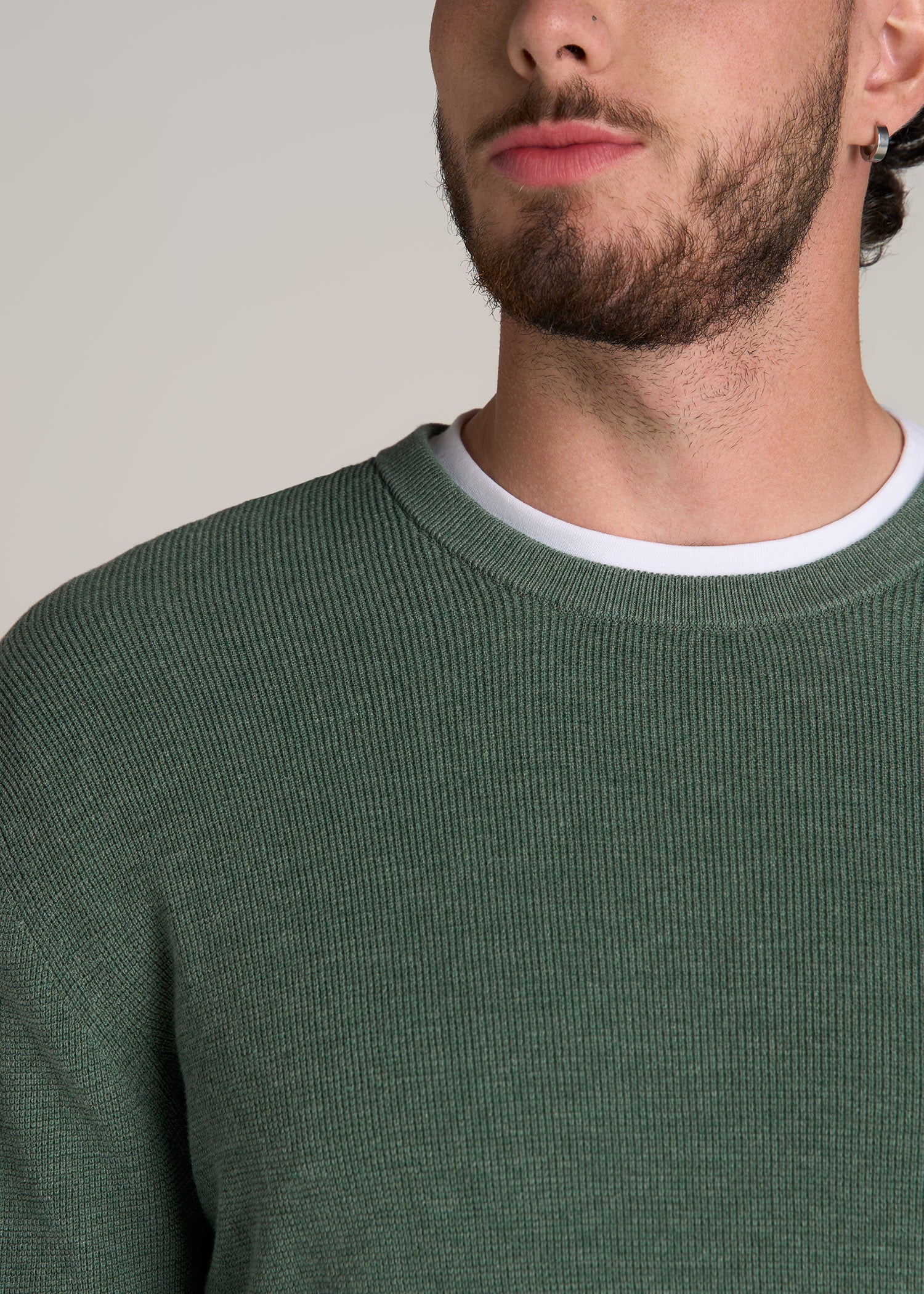American-Tall-Men-Waffle-Knit-Sweater-Dusty-Spruce-detail