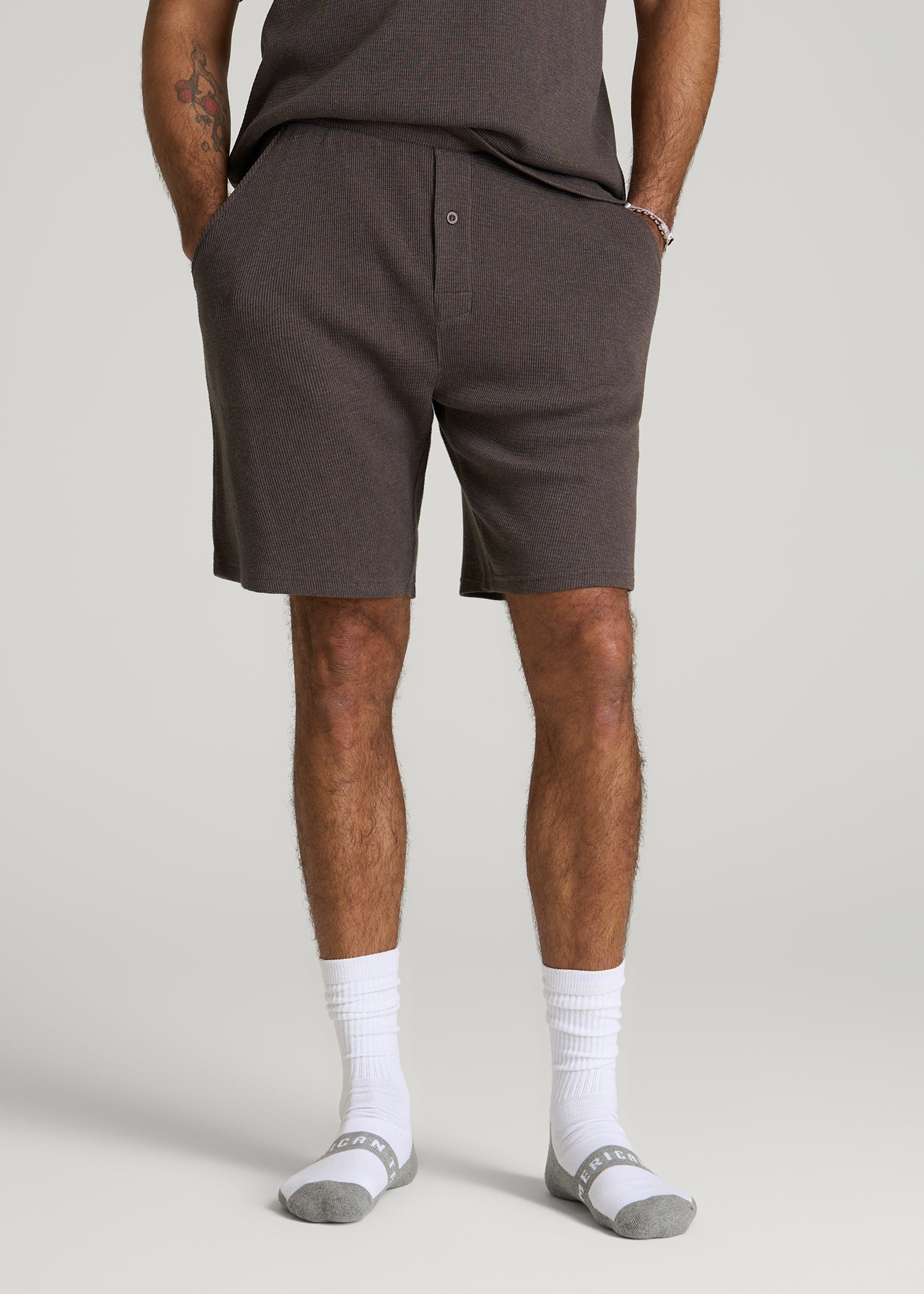 Waffle Lounge Shorts for Tall Men | American Tall