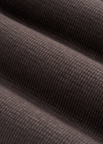 Waffle Lounge Shorts for Tall Men in Espresso