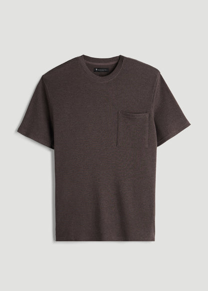 Waffle Lounge Top for Tall Men in Espresso