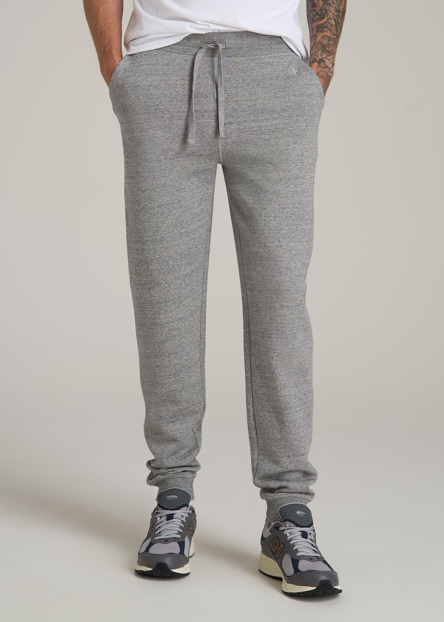 Wearever 2.0 Fleece Joggers for Tall Men in Heathered Grey