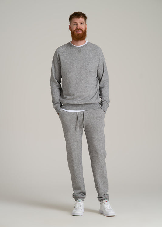 Wearever 2.0 Fleece Sweatpants for Tall Men in Heathered Grey