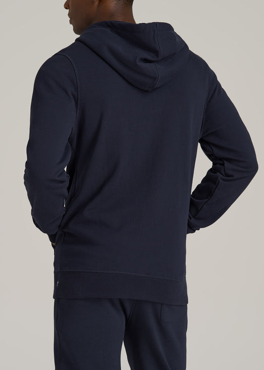 Wearever 2.0 French Terry Full-Zip Hoodie for Tall Men in Evening Blue